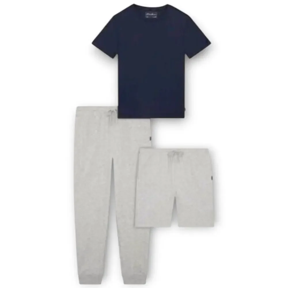 NWT Eddie Bauer Men’s 3-Piece Soft Sleep Set Tee, Joggers & Shorts Lounge Set XL - Picture 3 of 3